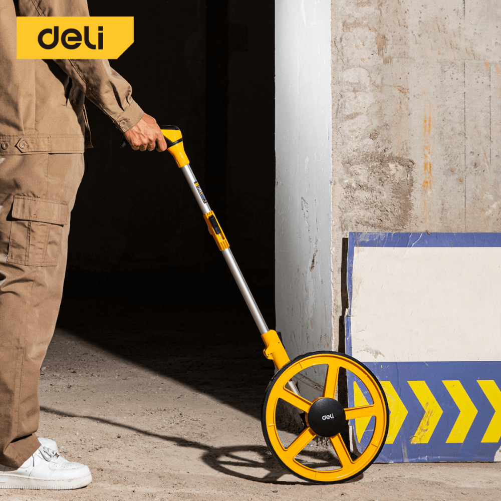 ล้อวัดระยะ DELI EDL330112-YL-01 ขนาดล้อ 300มม สีเหลือง_1